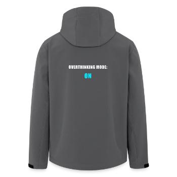 Overthinking Mode On Shirt - lustig Humor - Recycelte Männer Softshell-Jacke von Stanley/Stella - Schwarz - Hinten - AI Model Male 185 light (185cm)