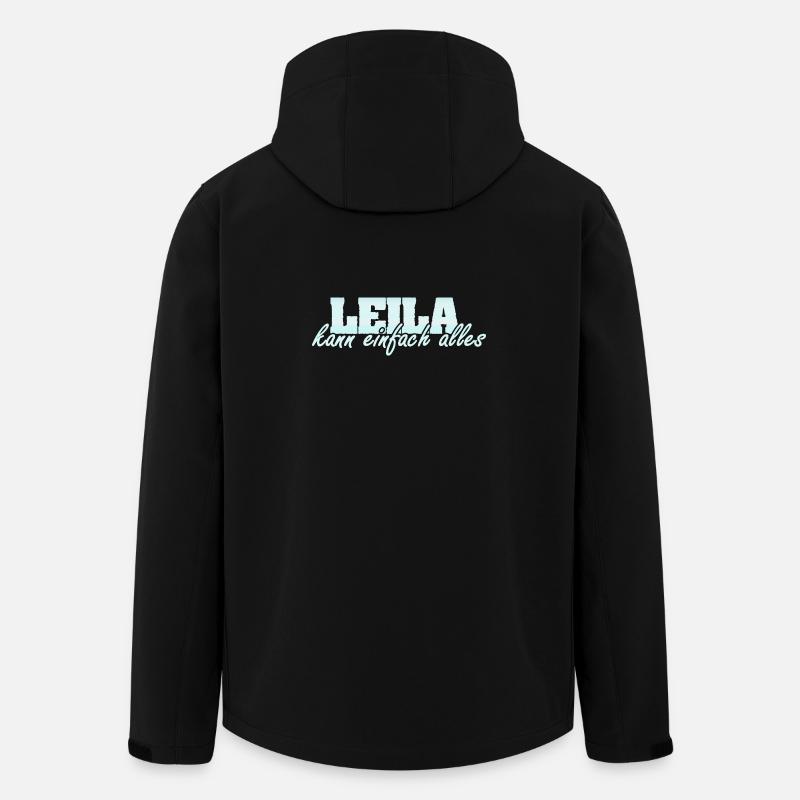 Leila - Recycelte Männer Softshell-Jacke von Stanley/Stella - Schwarz