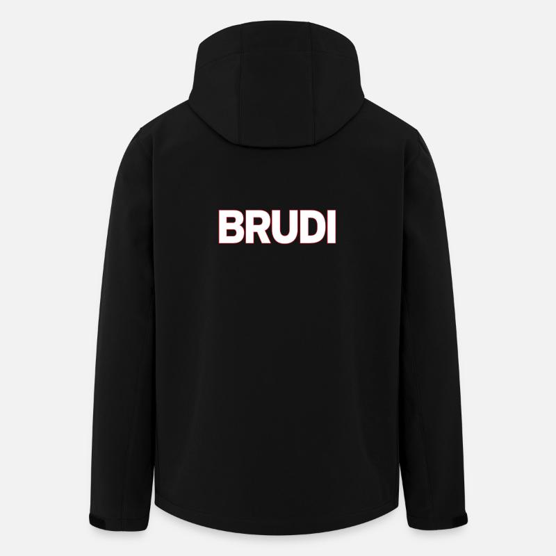 Brudi - Veste softshell homme en polyester recyclé Stanley/Stella - noir