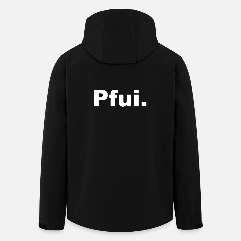 PFUI Statemant T-Shirt - Recycelte Männer Softshell-Jacke von Stanley/Stella - Schwarz