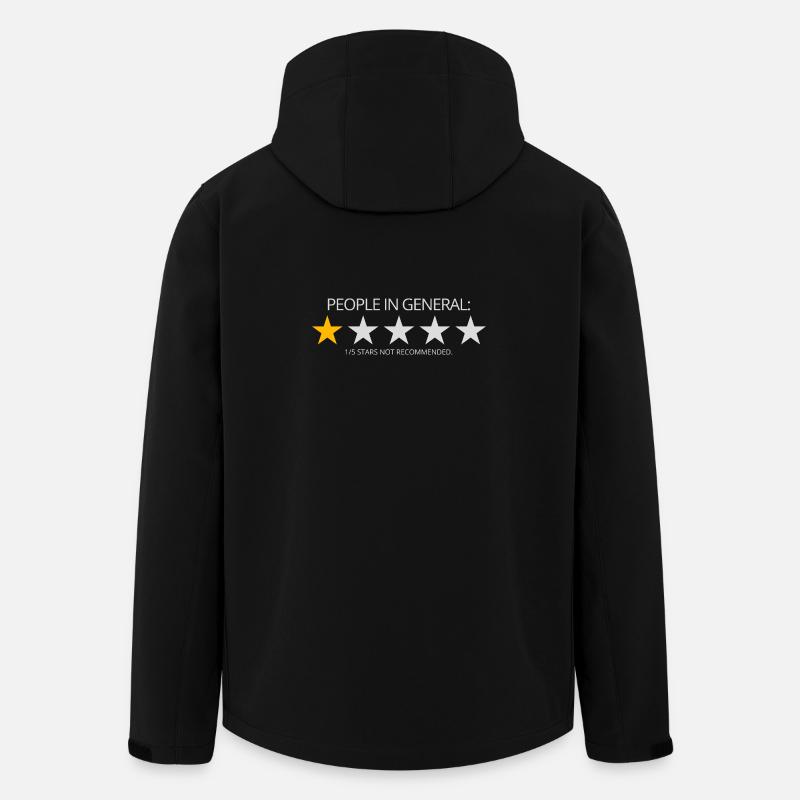 People in General: Not Recommended - Men’s Recycled Softshell Jacket by Stanley/Stella - black
