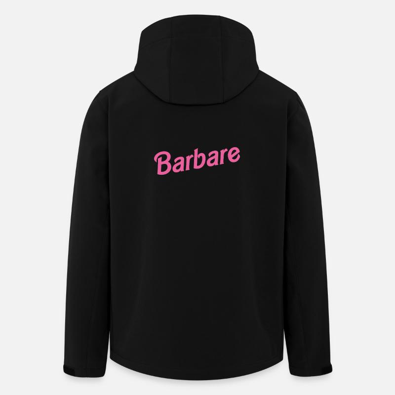 BARBARE ! - Veste softshell homme en polyester recyclé Stanley/Stella - noir