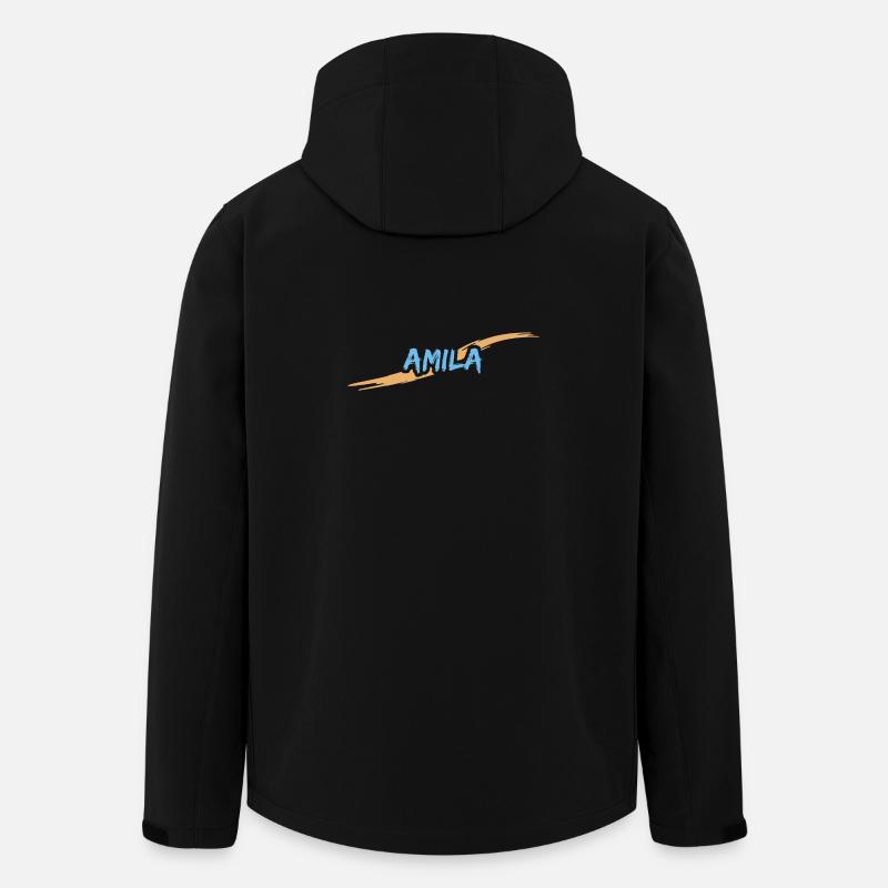 Amila Amila - Recycelte Männer Softshell-Jacke von Stanley/Stella - Schwarz