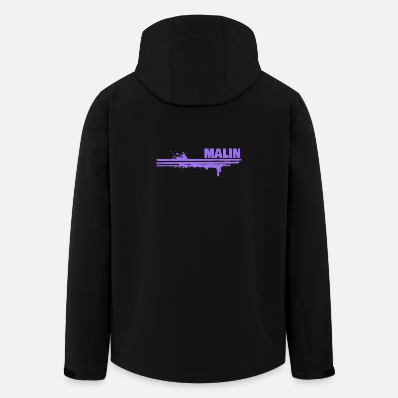 Geschenk für Malin - Recycelte Männer Softshell-Jacke von Stanley/Stella - Schwarz