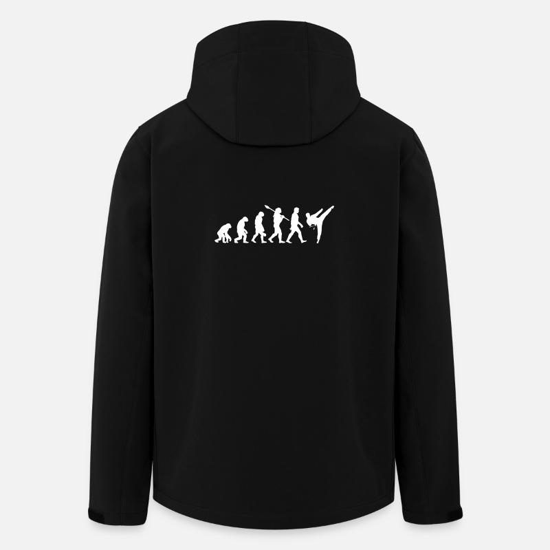 Évolution, Combat, Judo, Karate, MMA, Taekwondo - Veste softshell homme en polyester recyclé Stanley/Stella - noir