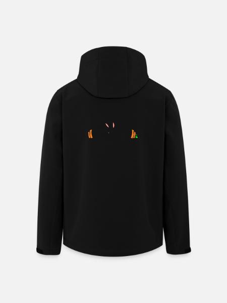 Bunny Carrots Dumbbell Weights - Men’s Recycled Softshell Jacket by Stanley/Stella - black