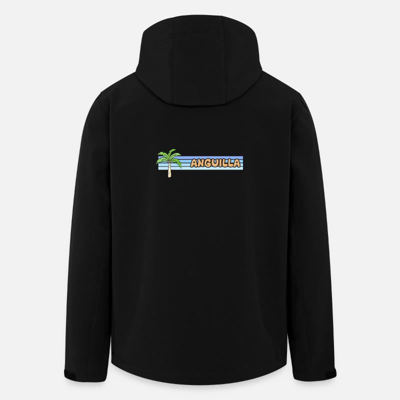 Geschenk für Anguilla - Recycelte Männer Softshell-Jacke von Stanley/Stella - Schwarz