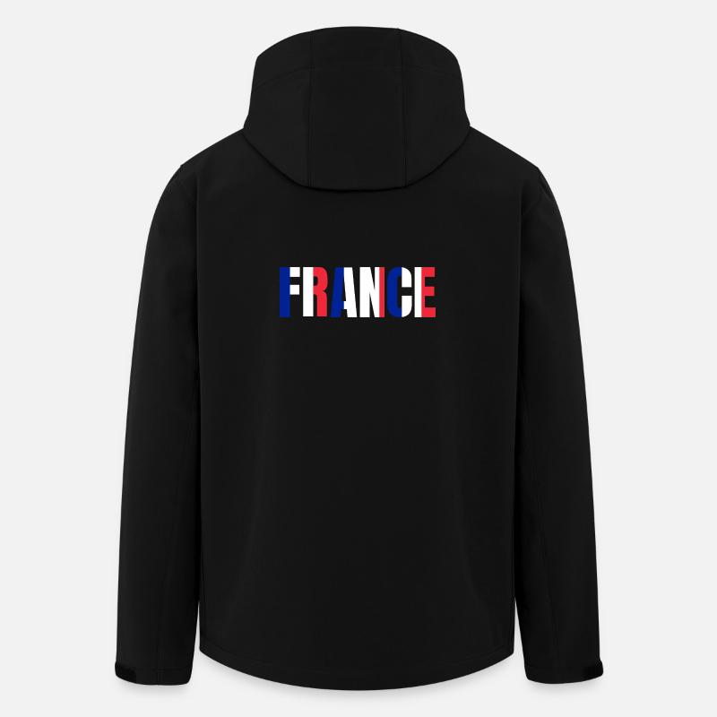 Flagge Frankreichs - Recycelte Männer Softshell-Jacke von Stanley/Stella - Schwarz