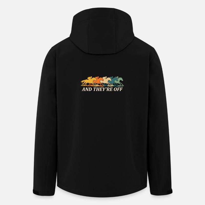 Und sie sind vom Pferderenn-Derby-Fan - Recycelte Männer Softshell-Jacke von Stanley/Stella - Schwarz