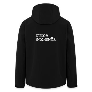 Ingenieur Wortspiel Diplom Inschenör - Recycelte Männer Softshell-Jacke von Stanley/Stella - Schwarz - Hinten - AI Model Male 185 light (185cm)
