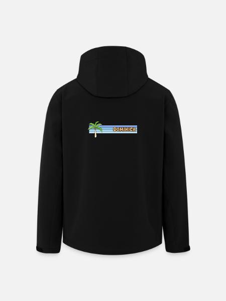 Dominica als Sonne - Recycelte Männer Softshell-Jacke von Stanley/Stella - Schwarz