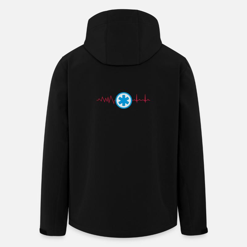 Rettungsdienst Uniform Symbol - Recycelte Männer Softshell-Jacke von Stanley/Stella - Schwarz