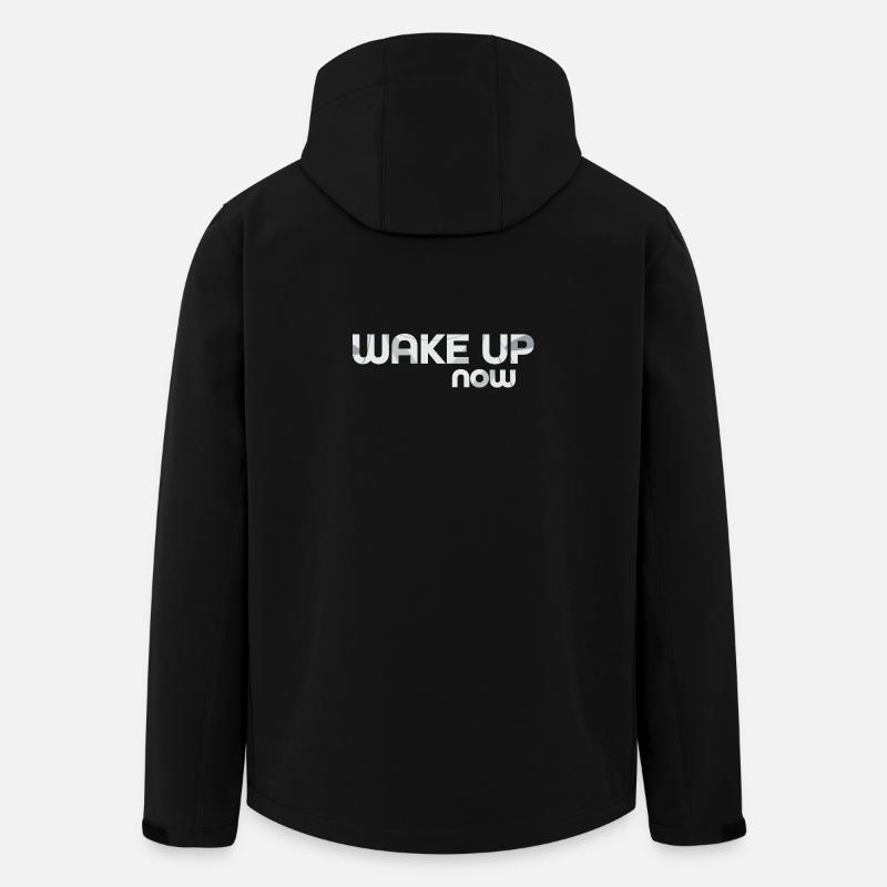 Wake up now - Recycelte Männer Softshell-Jacke von Stanley/Stella - Schwarz
