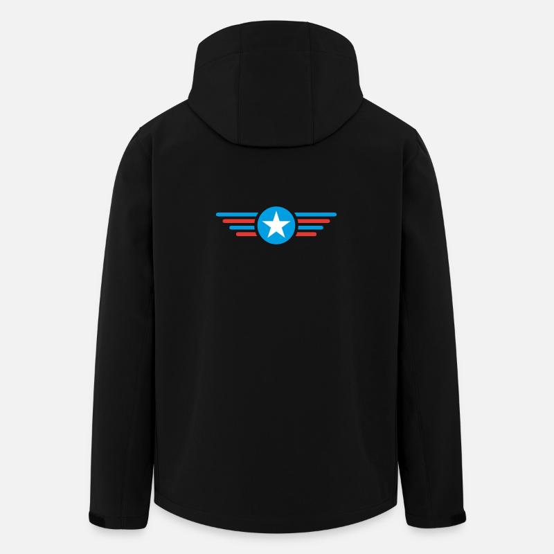 I'm a star with wings - Men’s Recycled Softshell Jacket by Stanley/Stella - black
