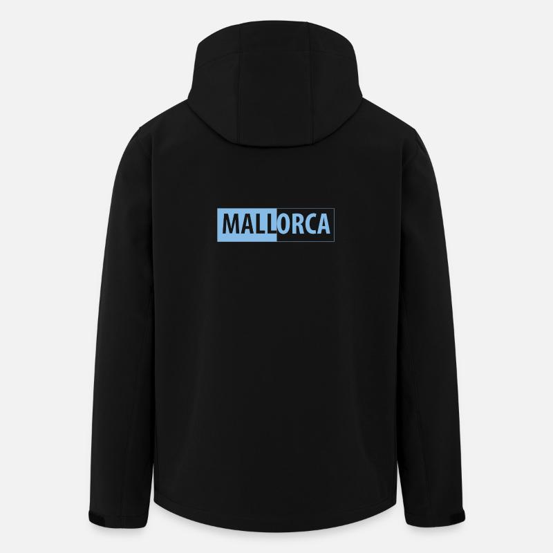 MALLorca im Kasten (hellblau / schwarz) - Recycelte Männer Softshell-Jacke von Stanley/Stella - Schwarz