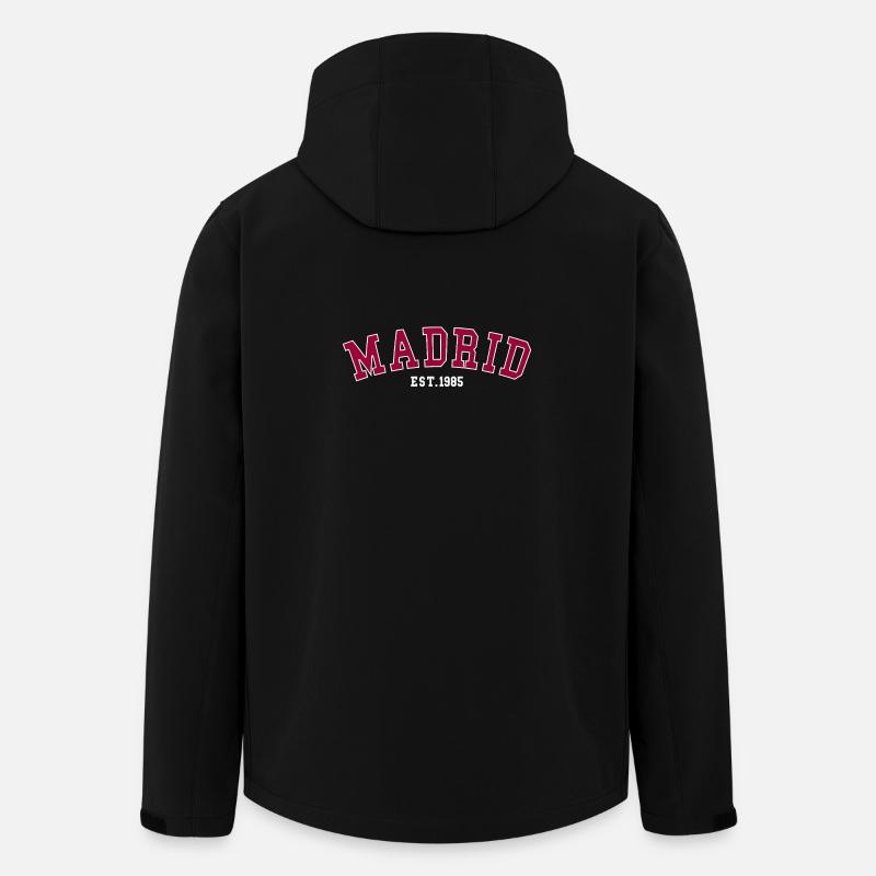 Madrid_Est_1985 - Veste softshell homme en polyester recyclé Stanley/Stella - noir
