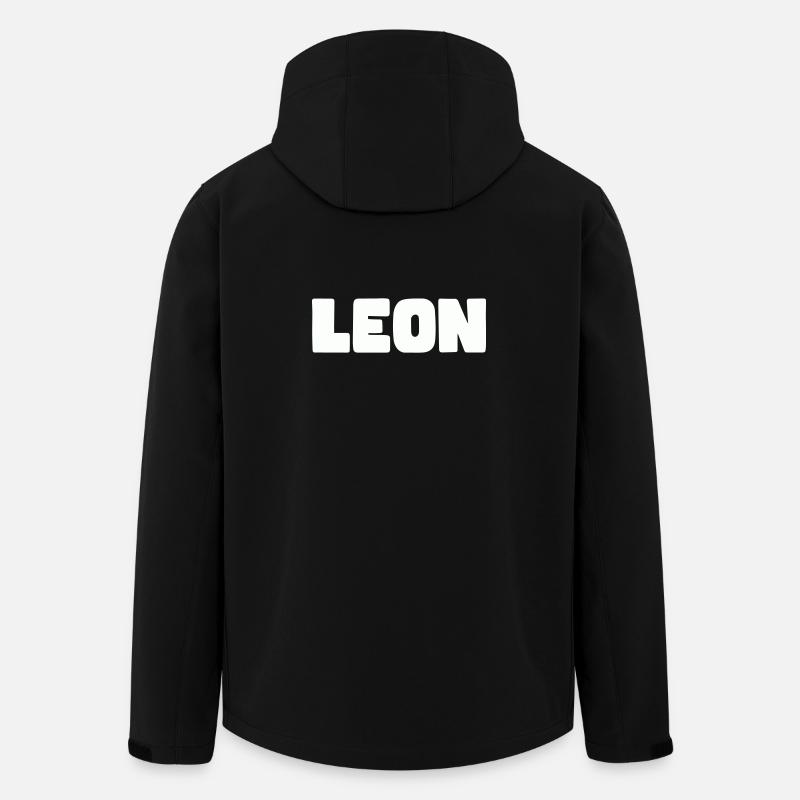 Leon Name - Recycelte Männer Softshell-Jacke von Stanley/Stella - Schwarz
