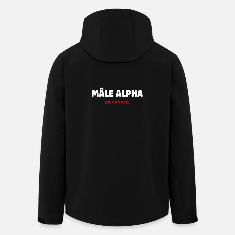 Alphamännchen - Recycelte Männer Softshell-Jacke von Stanley/Stella - Schwarz