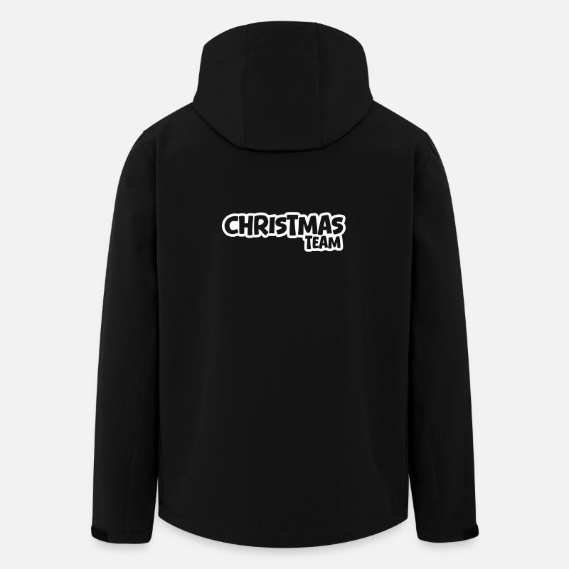 Christmas Team Weihnachten - Men’s Recycled Softshell Jacket by Stanley/Stella - black