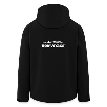 BON VOYAGE - Recycelte Männer Softshell-Jacke von Stanley/Stella - Schwarz - Hinten - AI Model Male 185 light (185cm)