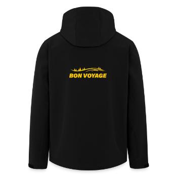BON VOYAGE - Recycelte Männer Softshell-Jacke von Stanley/Stella - Schwarz - Hinten - AI Model Male 185 light (185cm)