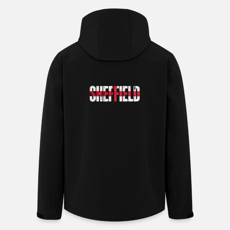 Sheffield England - Recycelte Männer Softshell-Jacke von Stanley/Stella - Schwarz