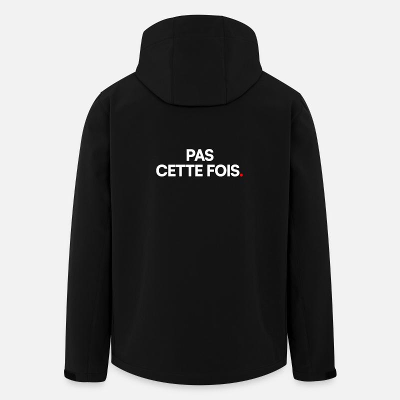 Pas cette fois - Veste softshell homme en polyester recyclé Stanley/Stella - noir