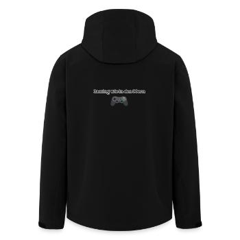 Gaming wie in den 90ern - Recycelte Männer Softshell-Jacke von Stanley/Stella - Schwarz - Hinten - AI Model Male 185 light (185cm)