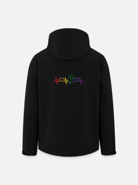 Hobby Horse Heartbeat - Recycelte Männer Softshell-Jacke von Stanley/Stella - Schwarz