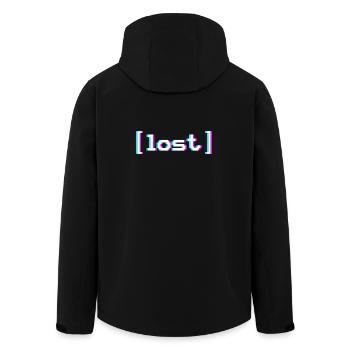 Vaporwave perdue - Veste softshell homme en polyester recyclé Stanley/Stella - noir - Dos - AI Model Male 185 light (185cm)