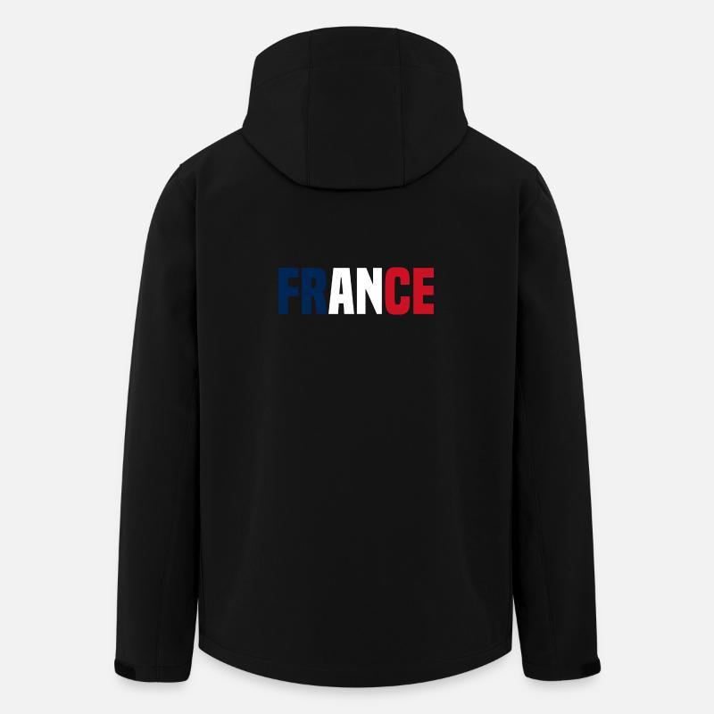 Frankreich - Recycelte Männer Softshell-Jacke von Stanley/Stella - Schwarz
