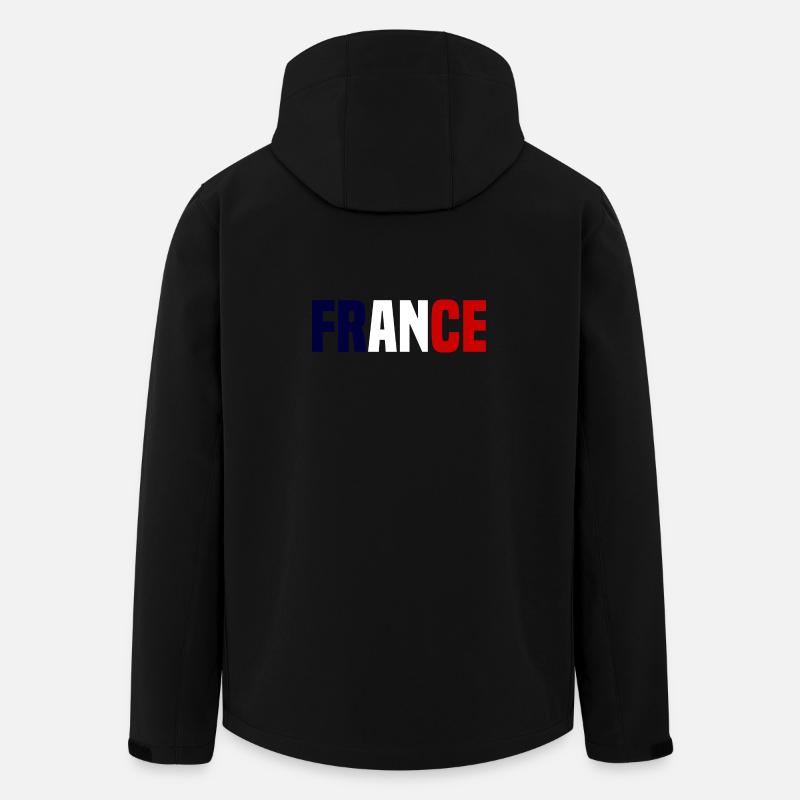 France contrasté - Veste softshell homme en polyester recyclé Stanley/Stella - noir