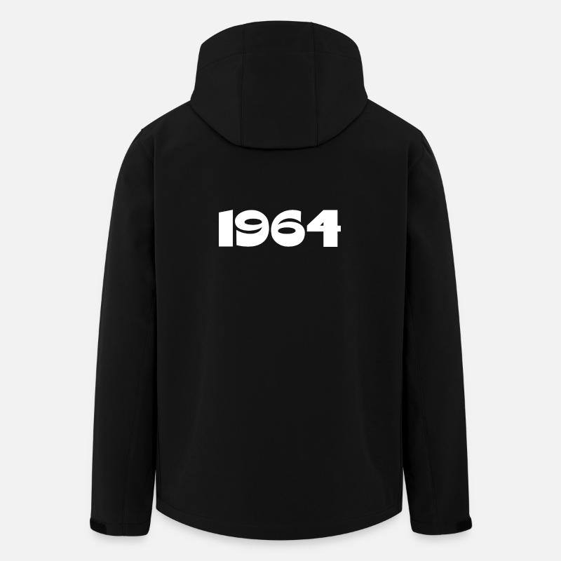 Personnaliser 1964 60e anniversaire modèle - Veste softshell homme en polyester recyclé Stanley/Stella - noir