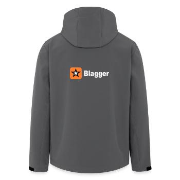 big blagger star - Men’s Recycled Softshell Jacket by Stanley/Stella - anthracite - Back - AI Model Male 185 light (185cm)