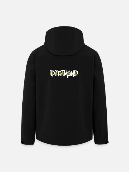 Dortmund - Recycelte Männer Softshell-Jacke von Stanley/Stella - Schwarz
