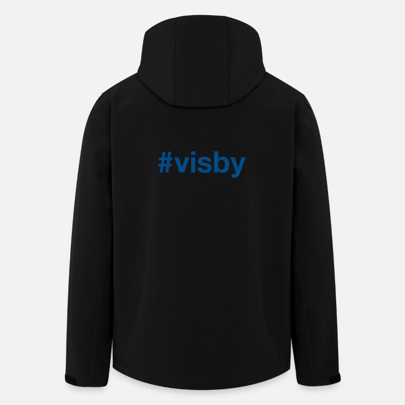 VISBY Sweden Schweden - Recycelte Männer Softshell-Jacke von Stanley/Stella - Schwarz