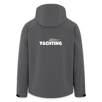 YACHTING - Recycelte Männer Softshell-Jacke von Stanley/Stella - Anthrazit - Hinten - AI Model Male 185 light (185cm)