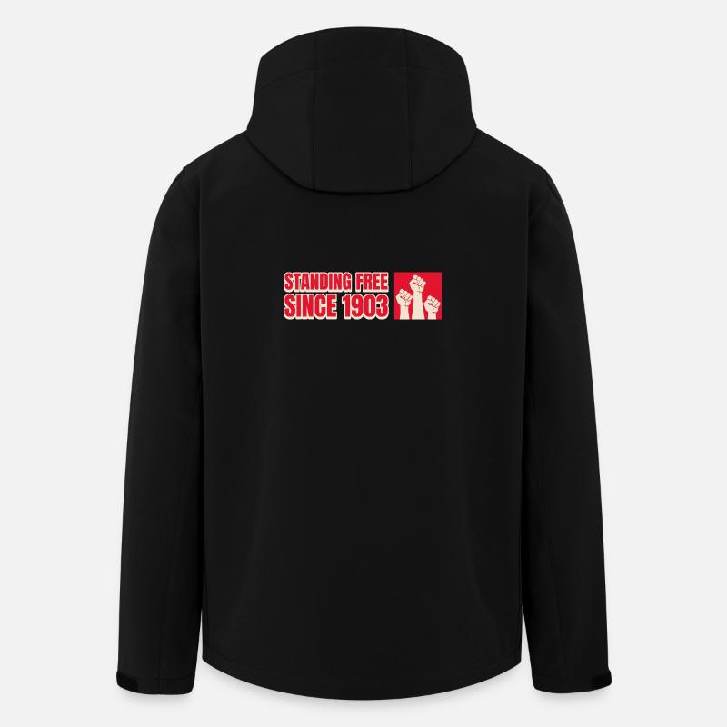 Seit 1903 frei stehend - Recycelte Männer Softshell-Jacke von Stanley/Stella - Schwarz