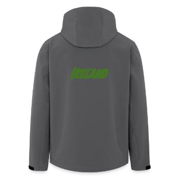 Irland Grün mit Kleeblatt - Recycelte Männer Softshell-Jacke von Stanley/Stella - Schwarz - Hinten - AI Model Male 185 light (185cm)