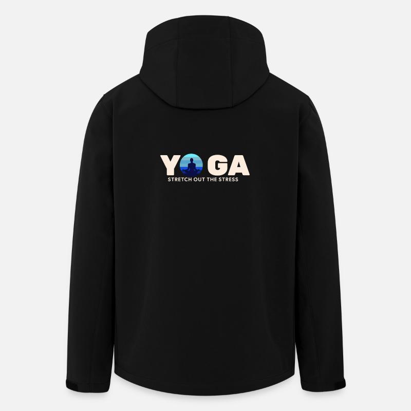 Yoga Stress Relief Circle - Men’s Recycled Softshell Jacket by Stanley/Stella - black