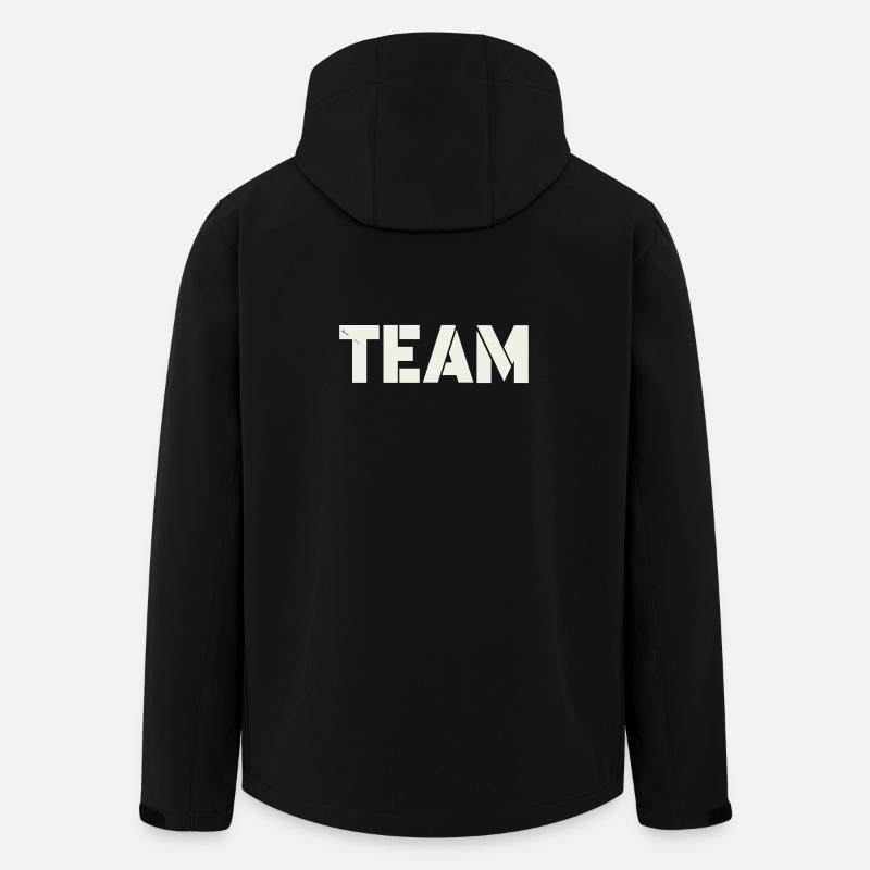 team - Recycelte Männer Softshell-Jacke von Stanley/Stella - Schwarz