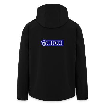 Chapeau de chef chef - Veste softshell homme en polyester recyclé Stanley/Stella - noir - Dos - AI Model Male 185 light (185cm)