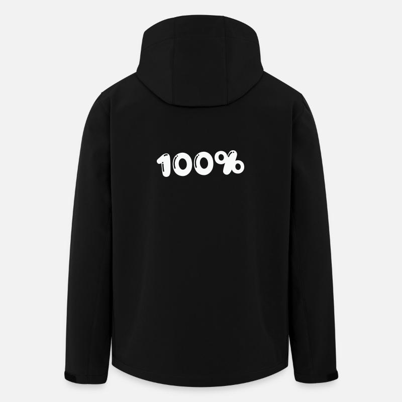100% - Recycelte Männer Softshell-Jacke von Stanley/Stella - Schwarz
