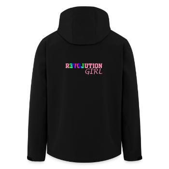 Fille de la Révolution - Veste softshell homme en polyester recyclé Stanley/Stella - noir - Dos - AI Model Male 185 light (185cm)