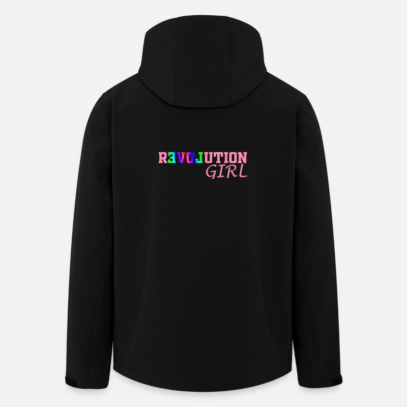 Fille de la Révolution - Veste softshell homme en polyester recyclé Stanley/Stella - noir