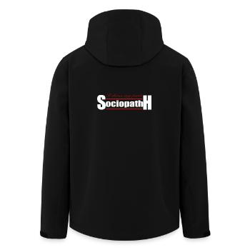 Soziopath - Recycelte Männer Softshell-Jacke von Stanley/Stella - Schwarz - Hinten - AI Model Male 185 light (185cm)