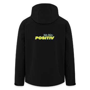 POSITIV - Recycelte Männer Softshell-Jacke von Stanley/Stella - Schwarz - Hinten - AI Model Male 185 light (185cm)