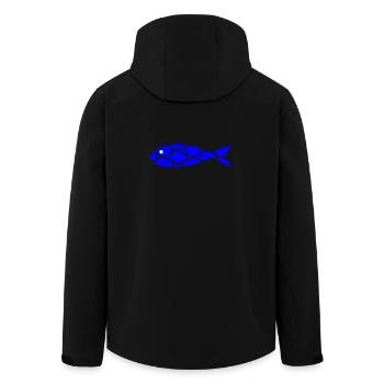 Jahrestag. Jubiläumsdekade. Humor. komisch - Recycelte Männer Softshell-Jacke von Stanley/Stella - Schwarz - Hinten - AI Model Male 185 light (185cm)