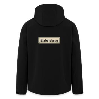 BABELSBERG - Recycelte Männer Softshell-Jacke von Stanley/Stella - Schwarz - Hinten - AI Model Male 185 light (185cm)
