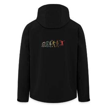 Handball Lovers Handball Sports Players Handball - Men’s Recycled Softshell Jacket by Stanley/Stella - black - Back - AI Model Male 185 light (185cm)